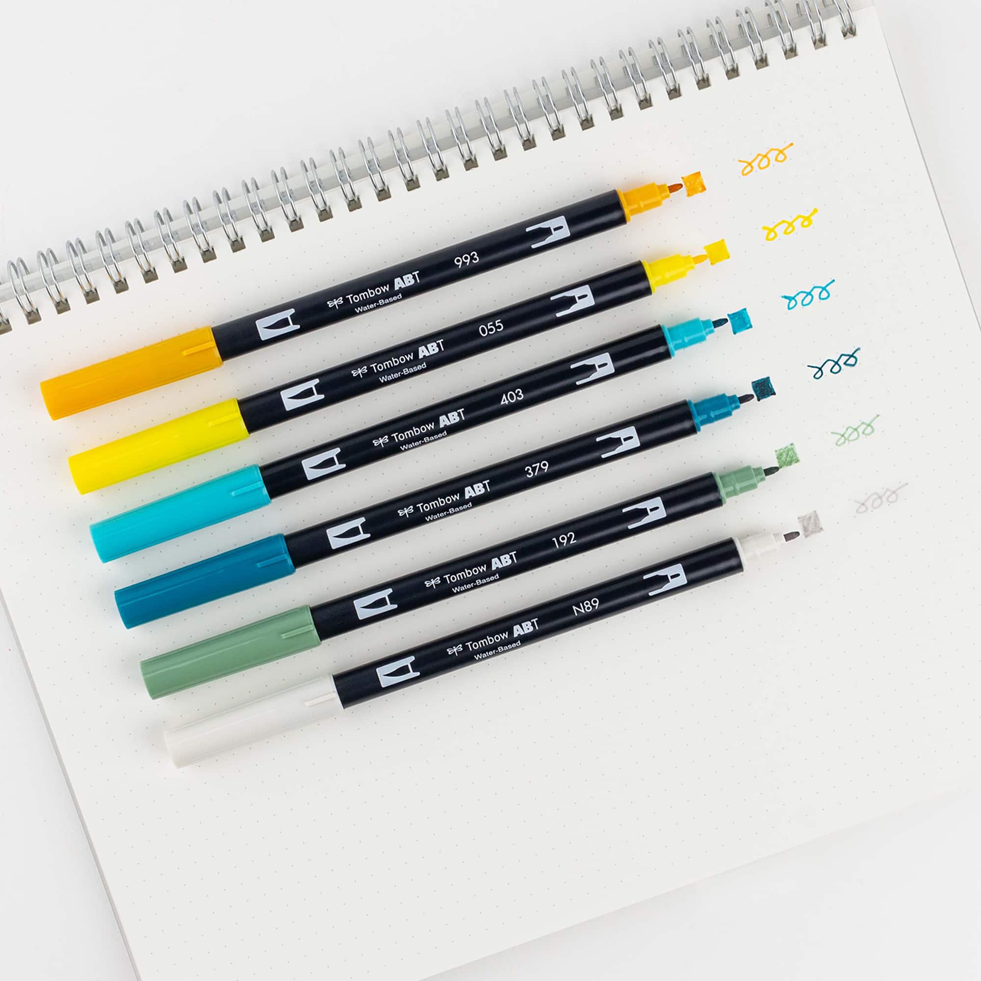 Tombow Lemon Squeezy Dual Brush Pen Set